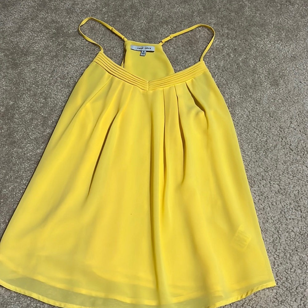 Naked zebra yellow cami